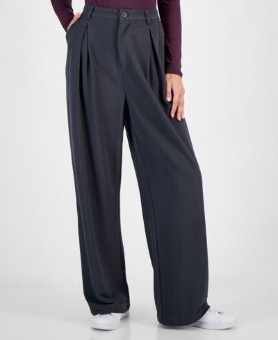 And Now This Women's Pleated High Rise Wide-leg Pants, Created For Macy's In Galaxy Night