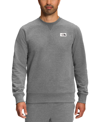 The North Face Heritage Logo Patch Crewneck Sweatshirt In Tnf Medium Grey Heather