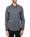 SOCIETY OF THREADS MEN'S REGULAR-FIT NON-IRON PERFORMANCE STRETCH GEO-PRINT BUTTON-DOWN SHIRT
