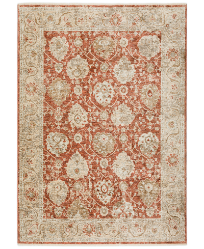 D Style Bergama Be6 3' X 5' Area Rug In Paprika
