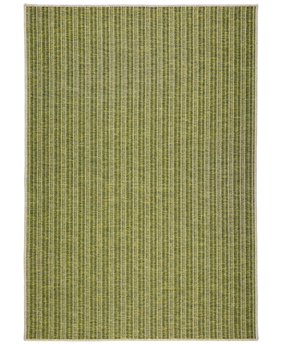 D Style Nusa Outdoor Nsa2 5'1" X 7'5" Area Rug In Lime
