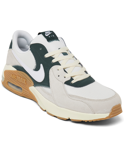 Nike Men's Air Max Excee Casual Sneakers From Finish Line In Sail,deep Jungle
