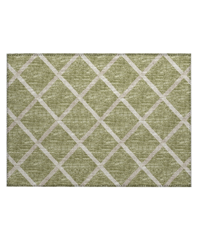 D Style Victory Washable Vcy1 1'8" X 2'6" Area Rug In Moss