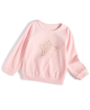 FIRST IMPRESSIONS BABY GIRLS SPARKLE VELOUR TOP, CREATED FOR MACY'S