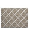 D Style York Yo1 1'8" X 2'6" Area Rug In Taupe