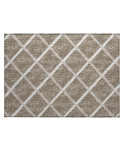 D Style York Yo1 1'8" X 2'6" Area Rug In Taupe