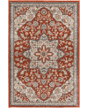Km Home Closeout!  Poise Pse-7230 3'3" X 5' Area Rug In Paprika