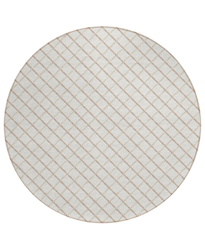 D Style Victory Washable Vcy1 10' X 10' Round Area Rug In Ivory