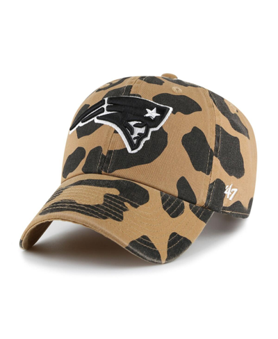 47 Brand Women's ' Tan New England Patriots Rosette Clean Up Adjustable Hat