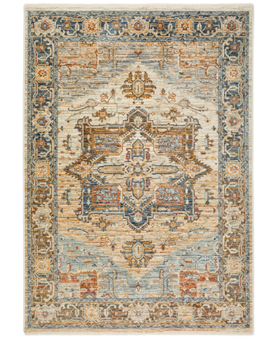 D Style Bergama Be2 5' X 7'10" Area Rug In Blue
