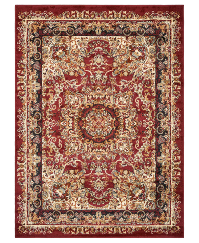 Lr Home Charity Chy281112 5'2" X 7'2" Area Rug In Red,black