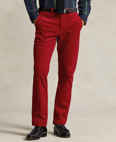 Polo Ralph Lauren Men's Stretch Straight Fit Corduroy Pants In Red