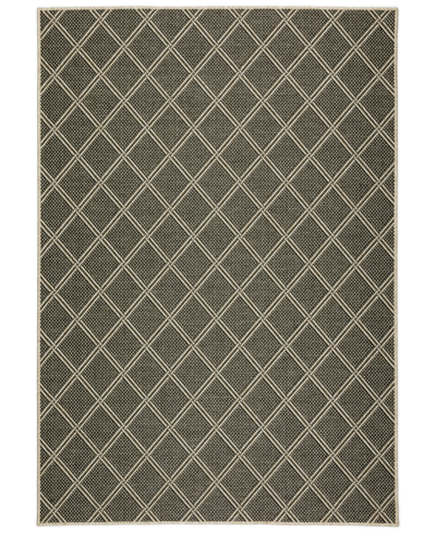 D Style Nusa Outdoor Nsa3 5'1" X 7'5" Area Rug In Charcoal