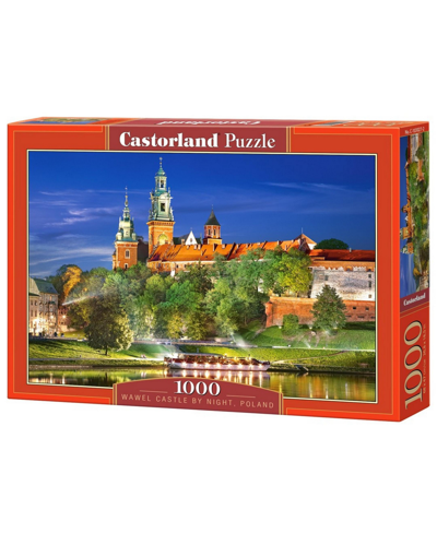 Castorland Wawel Castle By Night, Poland Jigsaw Puzzle Set, 1000 Piece In Multicolor