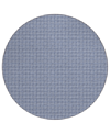 D Style Hinton Hn1 10' X 10' Round Area Rug In Navy