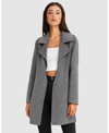 Belle & Bloom Ex-boyfriend  Wool Blend Oversized Jacket - Dark Grey