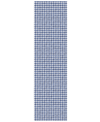 D Style Hinton Hn1 2'3" X 12' Runner Area Rug In Navy