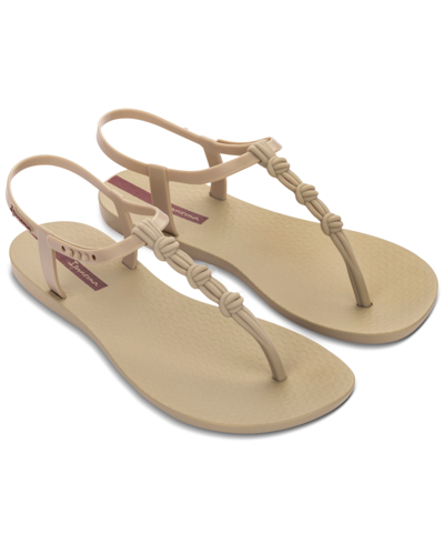 Ipanema Link T-strap Slingback Thong Sandals In Beige