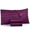 CHARTER CLUB DAMASK 1.5" STRIPE 550 THREAD COUNT 100% COTTON 4-PC. SHEET SET, QUEEN, CREATED FOR MACY'S