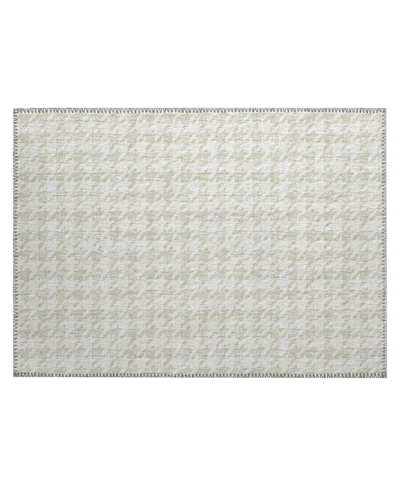 D Style Kendall Washable Kdl1 1'8" X 2'6" Area Rug In Ivory