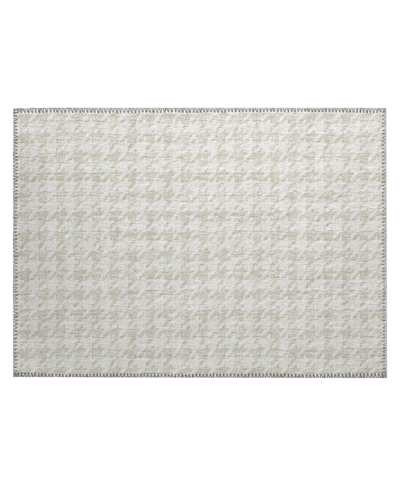 D Style Hinton Hn1 1'8" X 2'6" Area Rug In Ivory