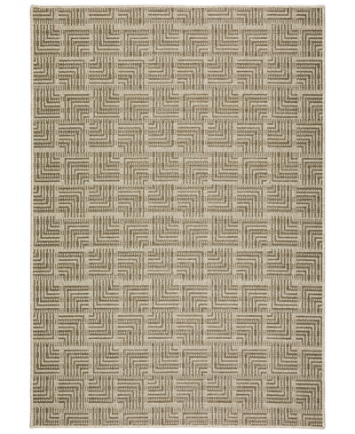 D Style Nusa Outdoor Nsa10 8' X 10' Area Rug In Gray