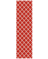 D Style York Yo1 2'3" X 7'6" Runner Area Rug In Red