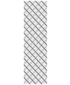 D Style York Yo1 2'3" X 7'6" Runner Area Rug In Gray