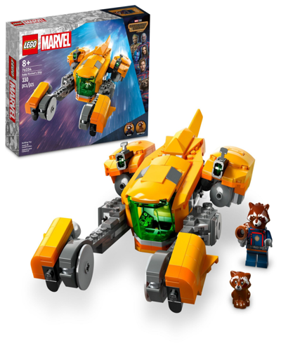 Lego Kids' Super Heroes Marvel 76254 Baby Rocket's Ship Toy Building Set With Adult & Baby Rocket Minifigures In Multicolor