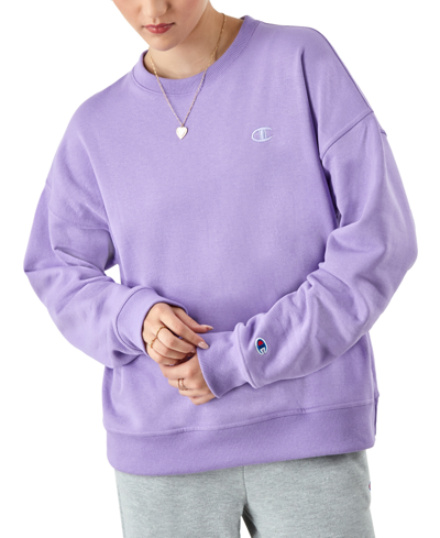 Champion Crewneck Champion Sweatshirt Womens Purple Champion