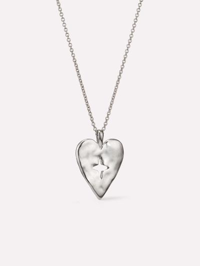 Ana Luisa Silver Heart Necklace In Metallic