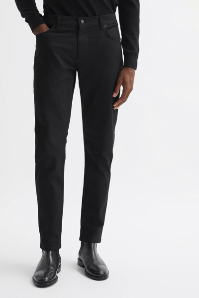 Reiss Jet Stay Slim Fit Jeans In Black