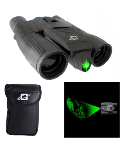 Galileo 10 Power Day Night Green Laser Binocular With 32mm Lens And Tripod Socket In Black