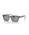 Burberry Womens Grey Be4403 Rectangular-frame Acetate Sunglasses In Gray