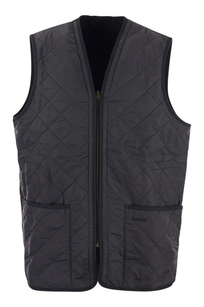 Barbour Zipped Gilet In Navy Blue