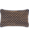 Boho Living Jada Jute Decorative Pillow, 12" X 20" In Indigo