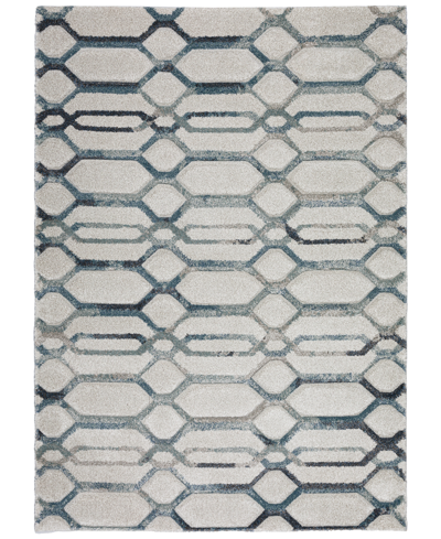 D Style Avilla Avl7 5'1" X 7'5" Area Rug In Silver