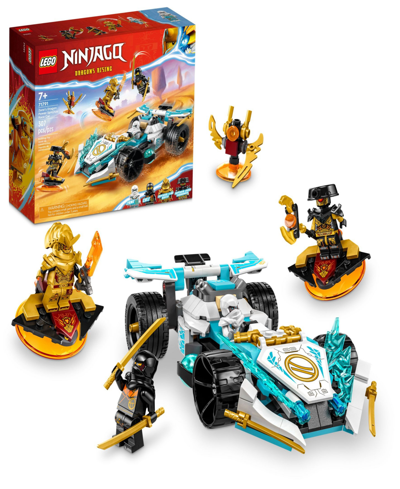 Lego Kids' Ninjago 71791 Zane's Dragon Power Spinjitzu Race Car Toy Building Set In Multicolor