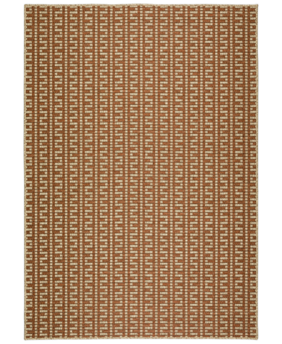 D Style Nusa Outdoor Nsa9 8' X 10' Area Rug In Paprika