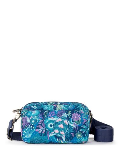Sakroots Recycled Twill Lodi Crossbody In Royal Blue Seascape