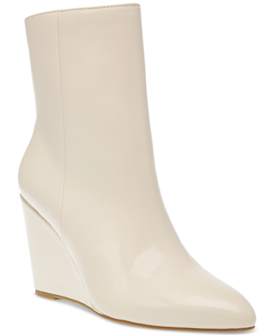 Dv Dolce Vita Women's Pascal Pointed Toe Wedge Booties In Ivory