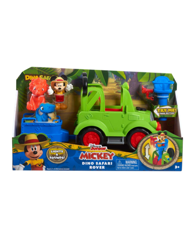 Sesame Street Kids' Disney Junior Mickey Mouse Dino Safari Rover 6-piece Play Figures And Vehicle Playset In Multi