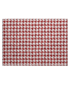 D Style Hinton Hn1 1'8" X 2'6" Area Rug In Red