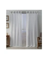 EXCLUSIVE HOME CURTAINS LOHA LINEN BRAIDED TAB TOP CURTAIN PANEL PAIR