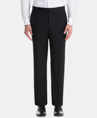 Lauren Ralph Lauren Men's Classic-fit Ultraflex Stretch Black Solid Tuxedo Pants