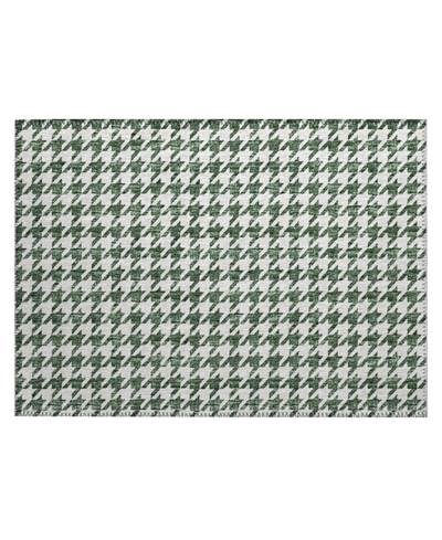 D Style Hinton Hn1 1'8" X 2'6" Area Rug In Green