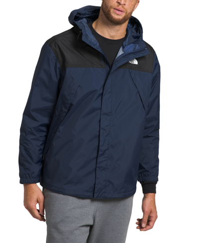 The North Face Seasonal Mountain Button Hooded Jacket In Blue