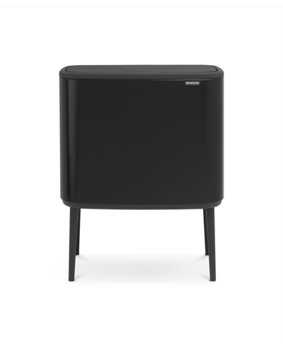 Brabantia Bo Touch Top Trash Can, 9.5 Gallon, 36 Liter In Matte Black