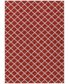 D Style York Yo1 5' X 8' Area Rug In Red