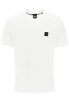 HUGO BOSS TIBURT T-SHIRT WITH LOGO PATCH